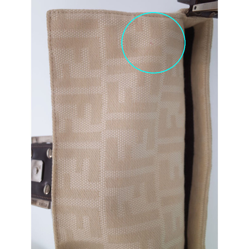 Fendi Zucca Zucca Baguette Bucket Bag White - Picture 6 of 9